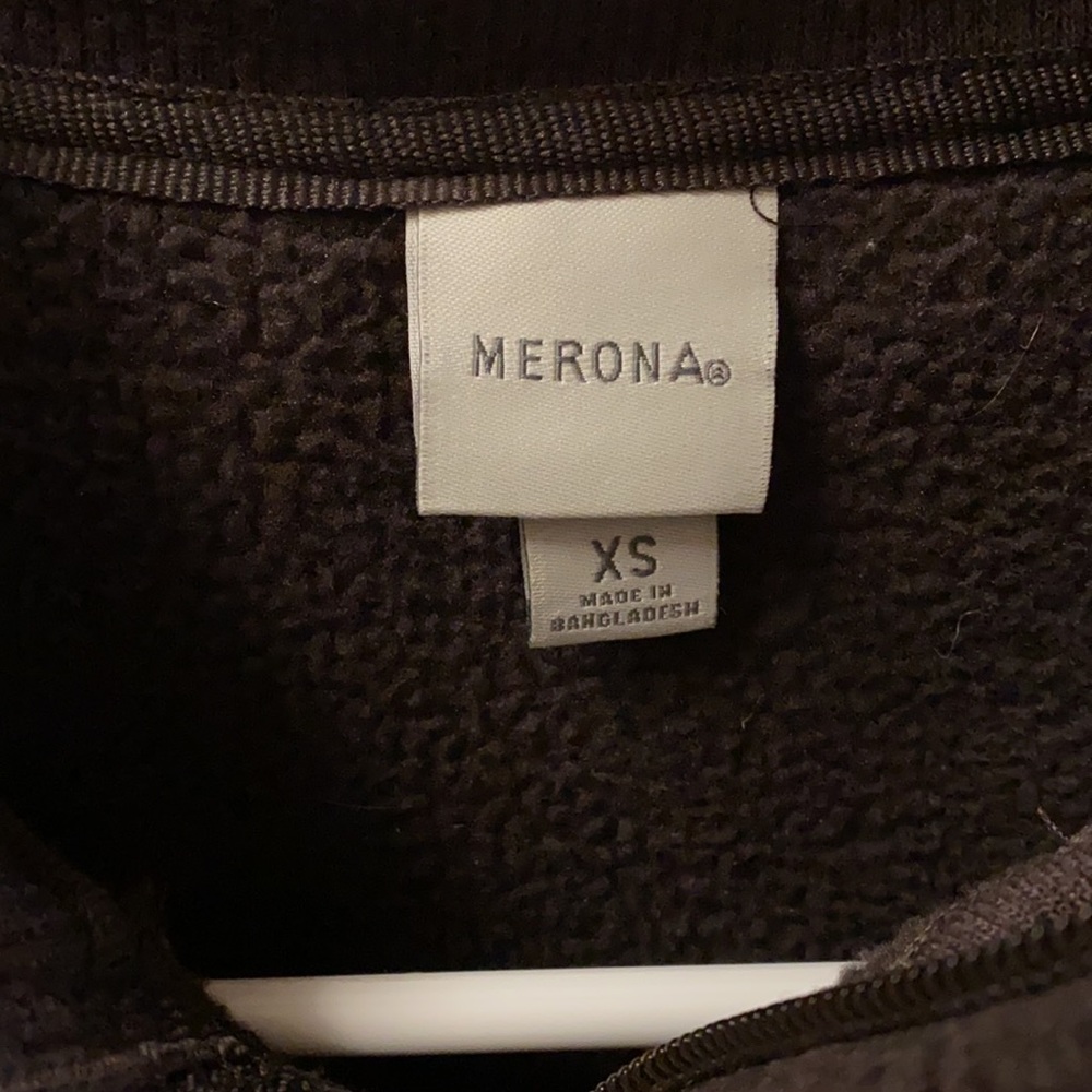 Merona brown zip up jacket extra small - Picture 5 of 7